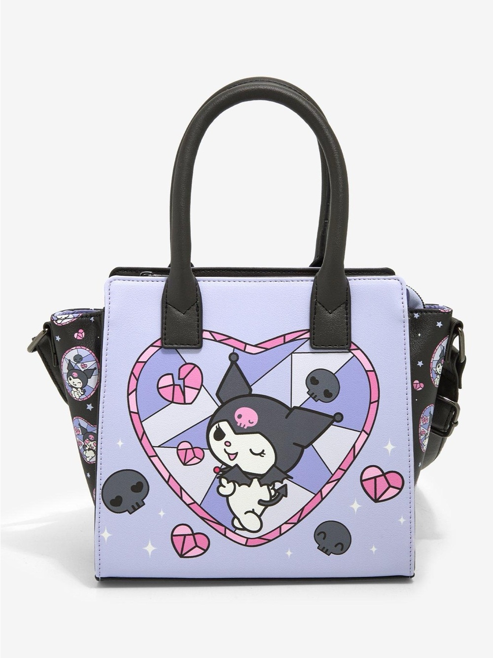 Kuromi Heart Stained Glass Satchel Crossbody Bag